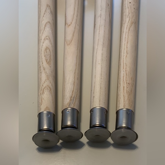 Wooden Furniture Feet - Set of 4 Brown 16 Inch Tapered Furniture Leg - Picture 5 of 7